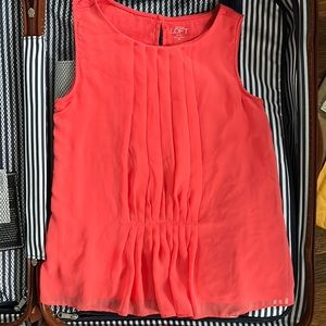 LOFT coral mixed media tank, xsp